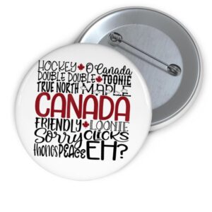 Elbows Up - I Stand With Canada 2025 Button