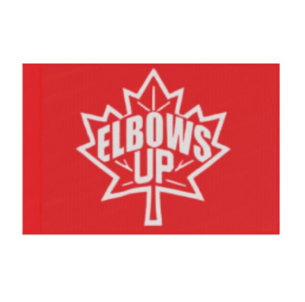Elbows Up Maple Canada Flag