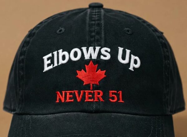 Elbows Up Never 51 Baseball Cap