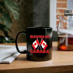 Elbows up Canada Flags Mug