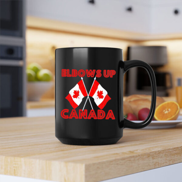Elbows up Canada Flags Mug