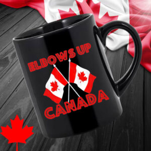 Elbows up Canada Flags Mug