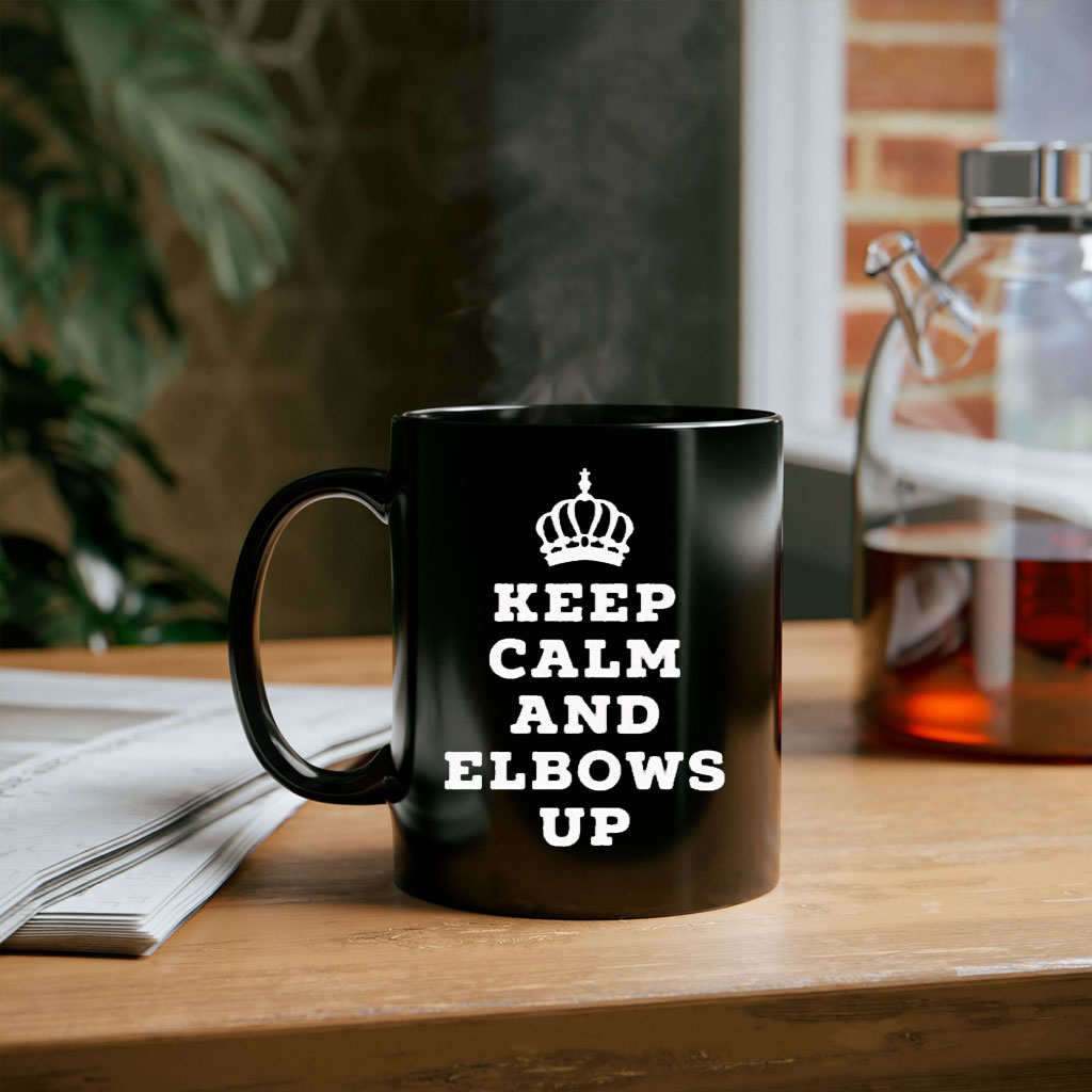Keep Calm And Elbows Up Canada Mug