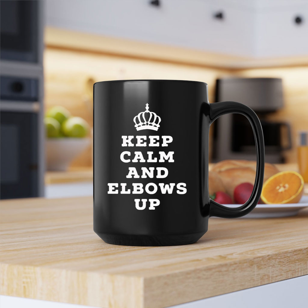 Keep Calm And Elbows Up Canada Mug