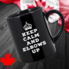 Keep Calm And Elbows Up Canada Mug
