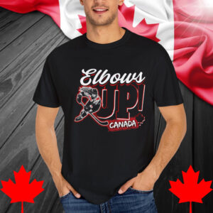 Trendy Canada Pride Graphic Tee - Elbows Up!