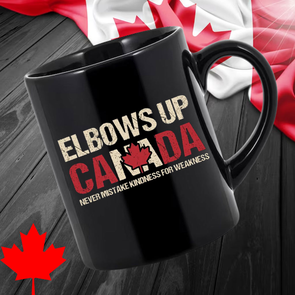 Vintage Elbows Up Canada Mug