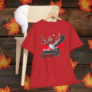 We Are Canadian - Elbows Up Hockey Otter T-Shirt