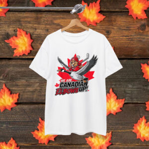 We Are Canadian - Elbows Up Hockey Otter T-Shirt