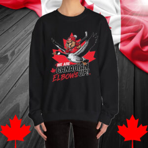 We Are Canadian Elbows Up Hockey Shirt