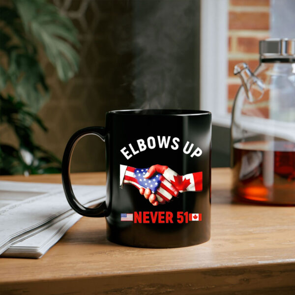 Canada Elbows Up Never 51 Flags Mug
