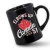 Elbows Up Canada Never 51 Canada Flag Mug