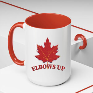 Elbows Up Canada White Mug
