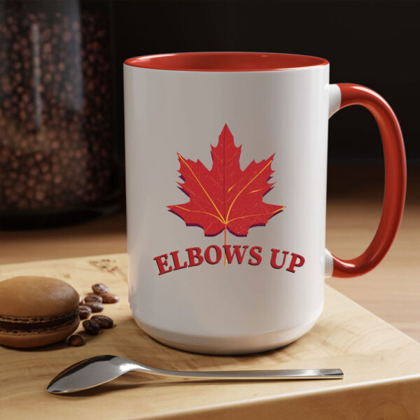 Elbows Up Canada White Mug