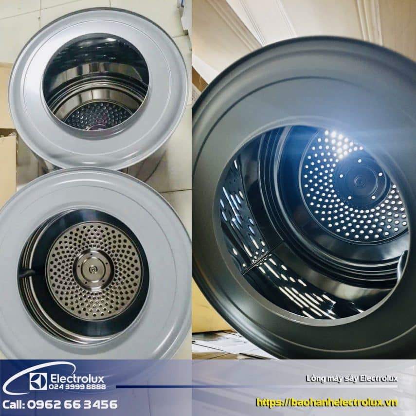 Premium Electrolux washing machine drum, durable and low-maintenance, showcasing modern laundry appliance components for reliable washing performance.