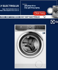 Electrolux front-loading washing machine with modern design, digital display, and user-friendly controls for efficient laundry care. Perfect for home use with reliable warranty service.