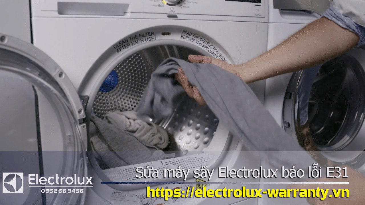 Dryer repair Electrolux E31 fault troubleshooting and warranty service.