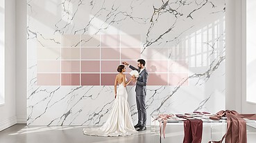 create photogenic wedding color schemes