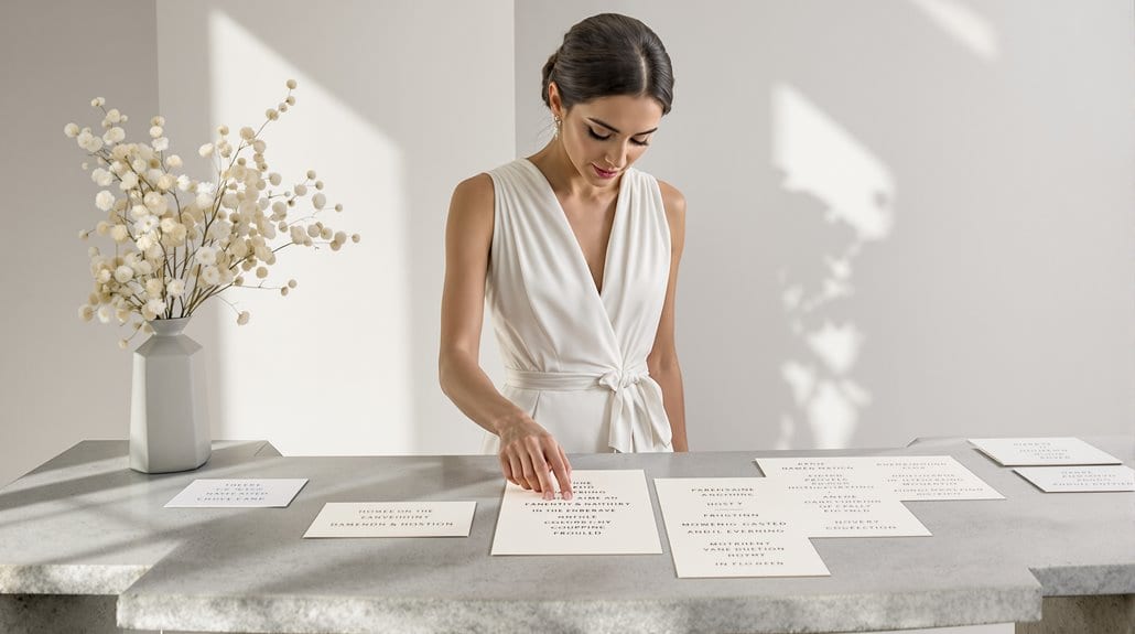 Elegant Wedding invitation with stylish paper and floral accents.
