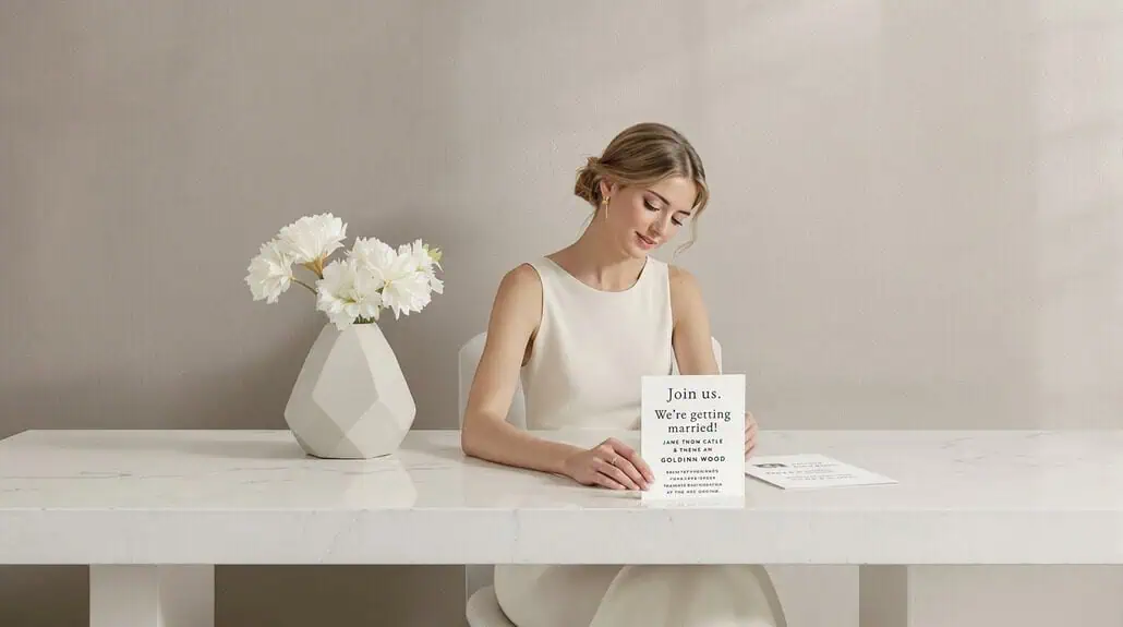 modern personal authentic invitations