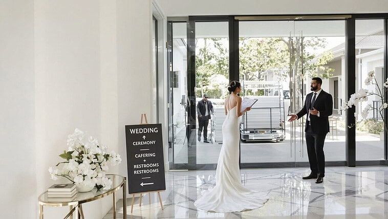 private home wedding challenges