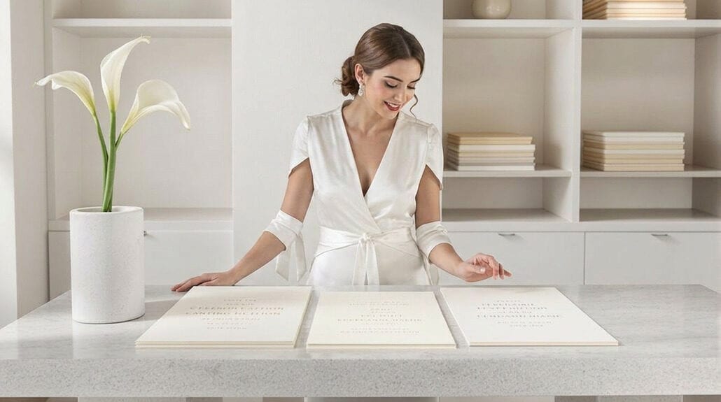 tactile artisanal wedding invitations