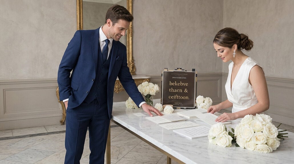 tactile elegant wedding stationery