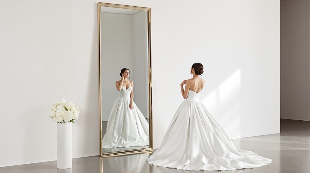 wedding dress as character