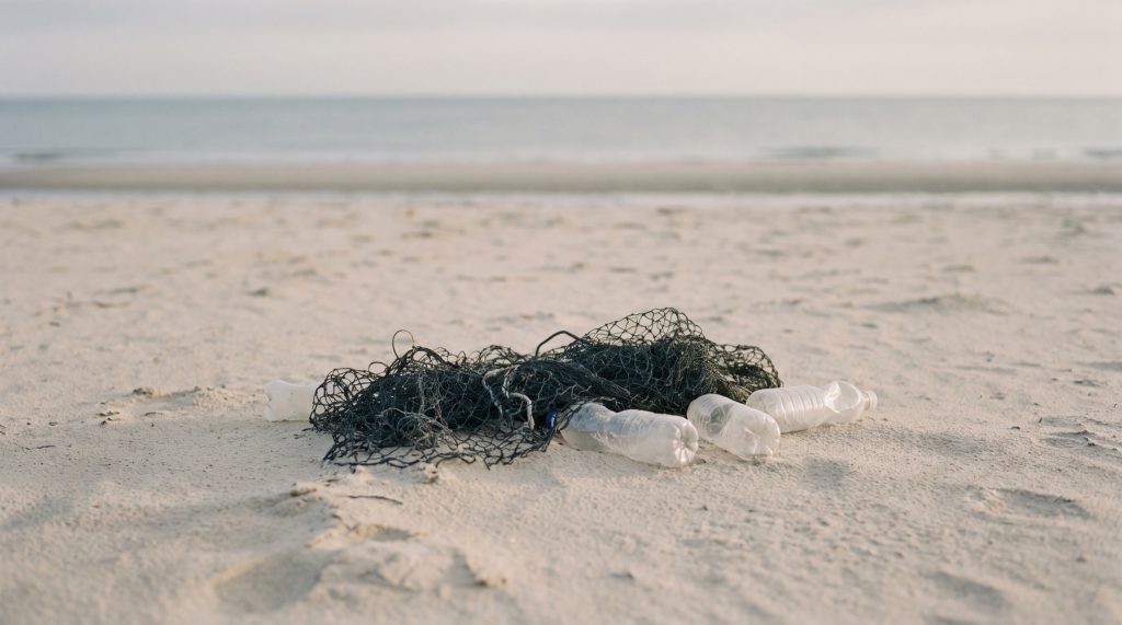 Recycled polyamide/polyester
