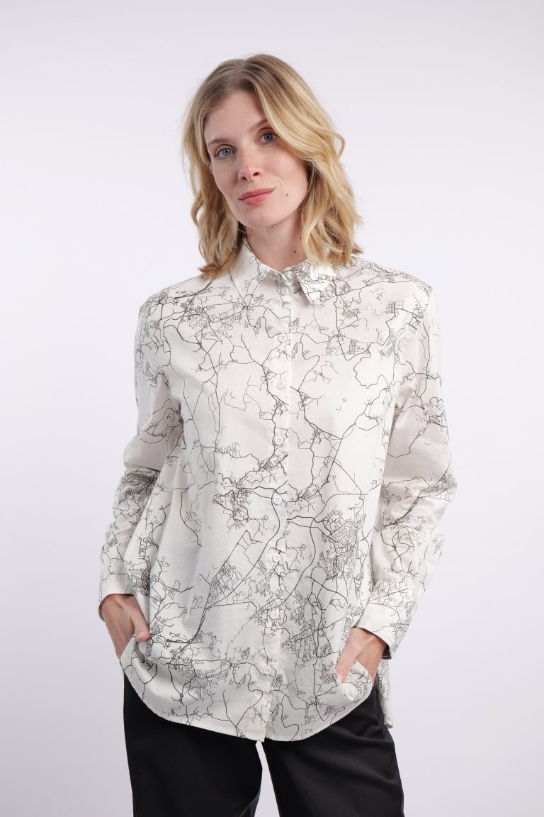 BLUSE ABALA MIT DIGITALDRUCK