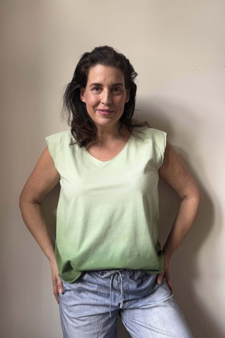 Shirt Elena aus Bio-Baumwolle dip-dye