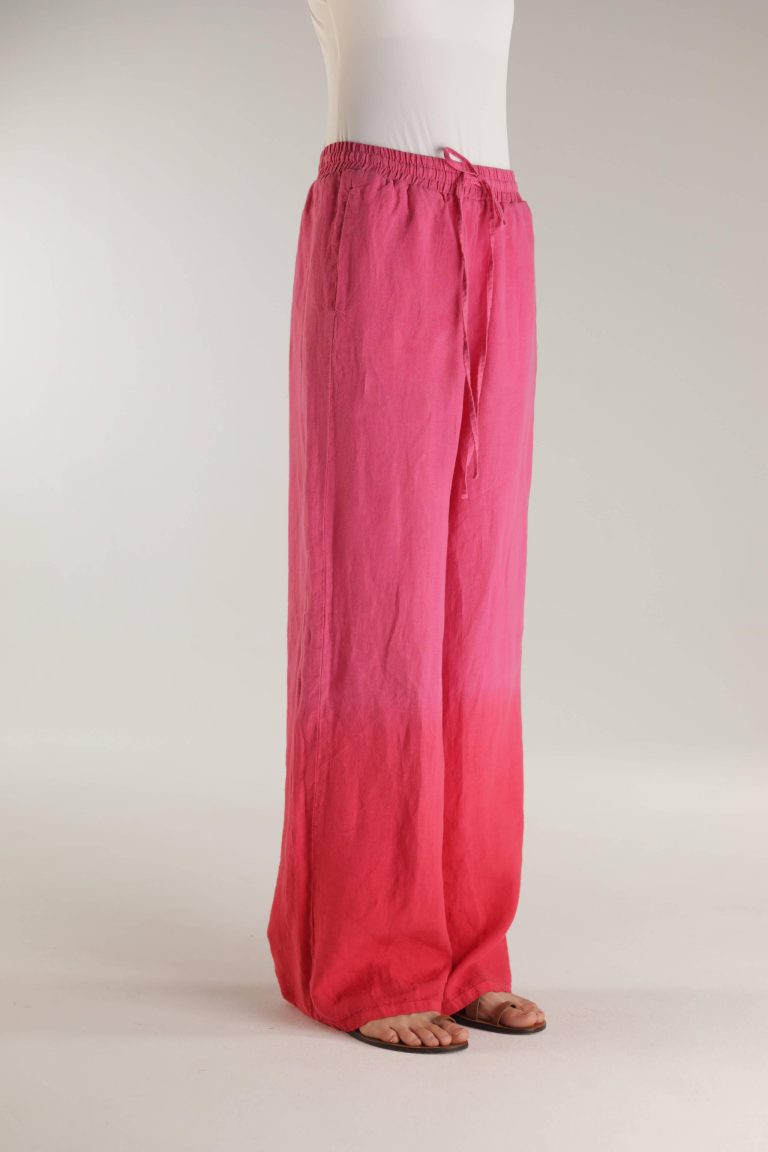 Hose Rundu aus 100% Leinen dip-dye