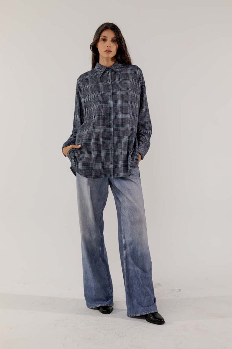 Glencheck Bluse Kabo