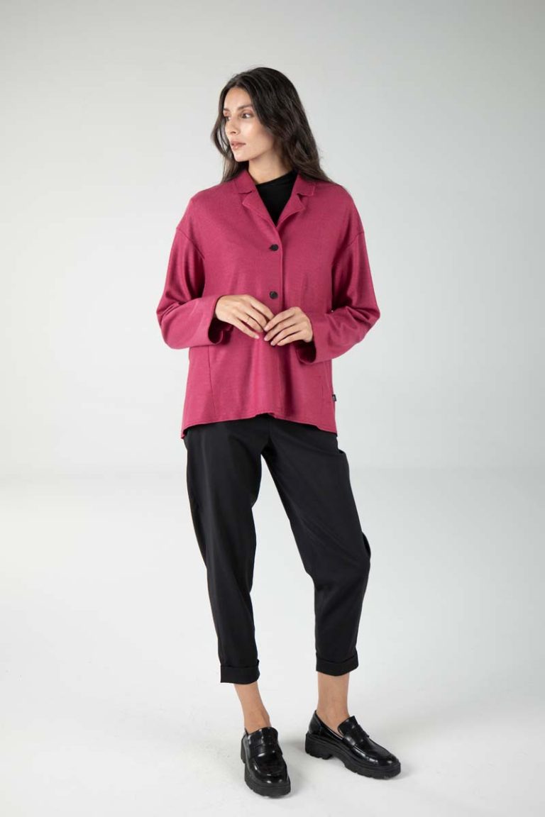 Jacke Naby aus Wollwalk mit Flanell-Touch