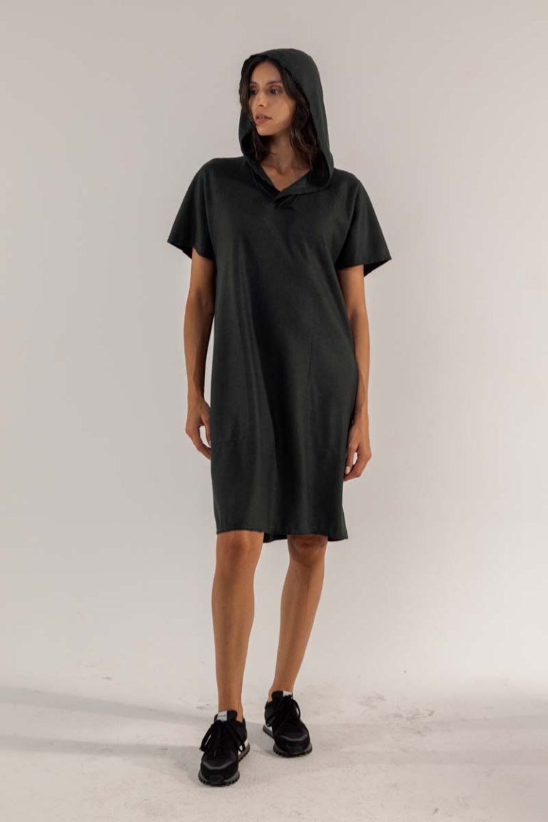 Kleid Zenico aus Wollwalk mit Flanell-Touch