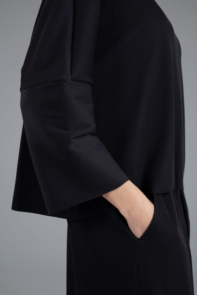 Shirt Dari longsleeve aus gerippter, recycelter Mikrofaser