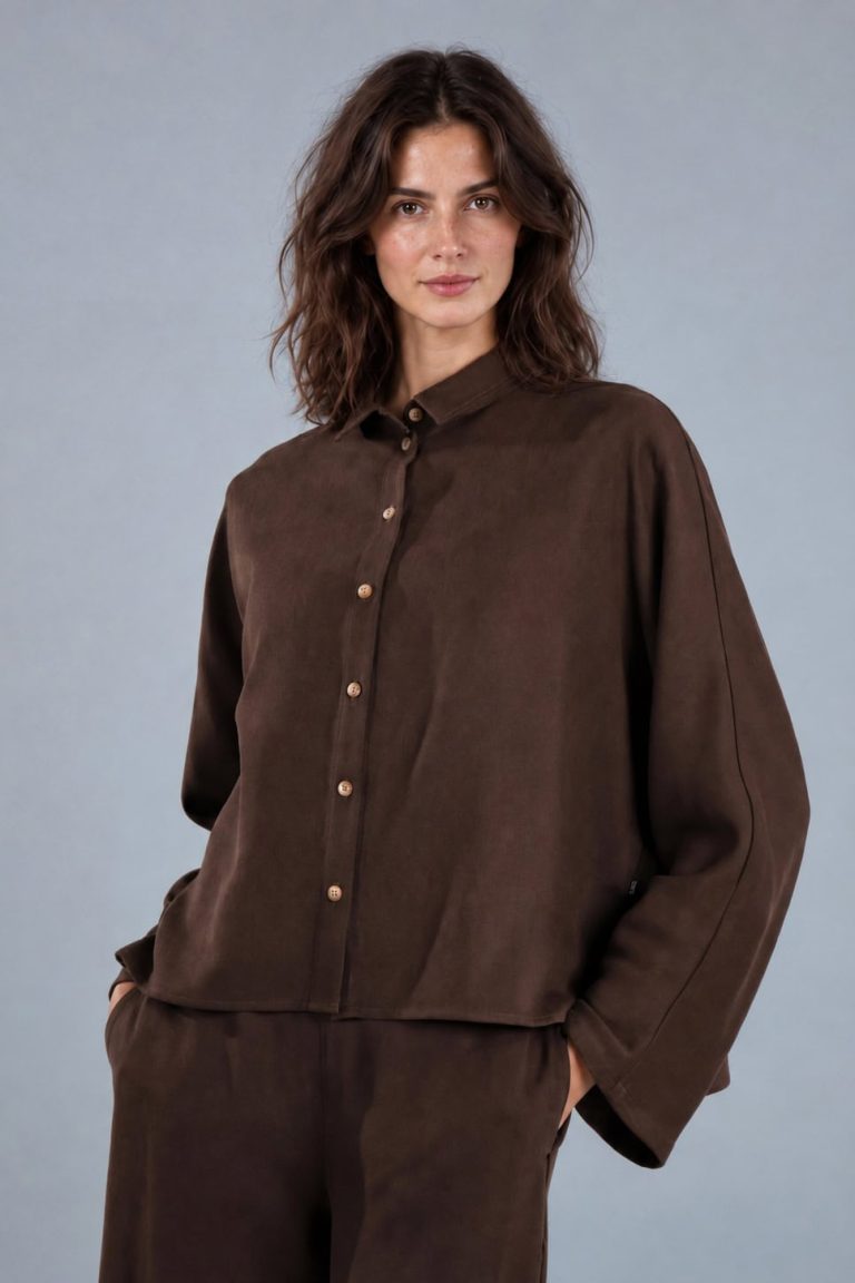 Bluse Tege longsleeve aus Tencel™ Gabardine