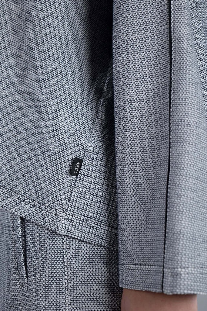 Shirt Vasu aus Bio- Baumwolljersey mit Piqué-Struktur