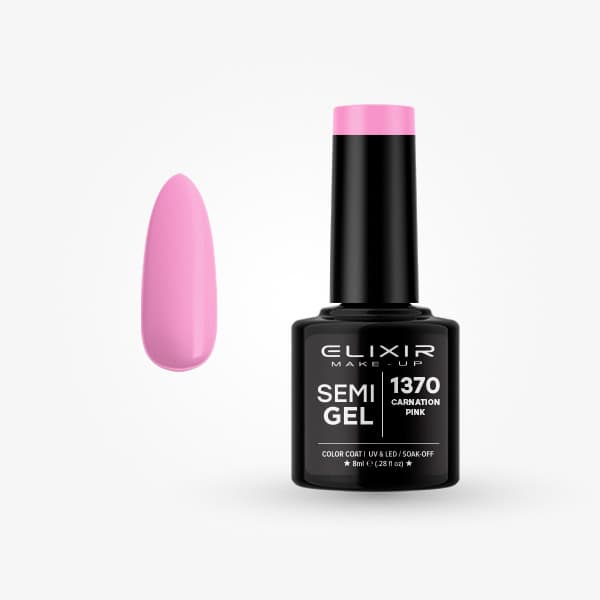 Ημιμόνιμο βερνίκι 8ml - #1370 Carnation pink 1 Ημιμόνιμο βερνίκι 8ml - #1370 Carnation pink