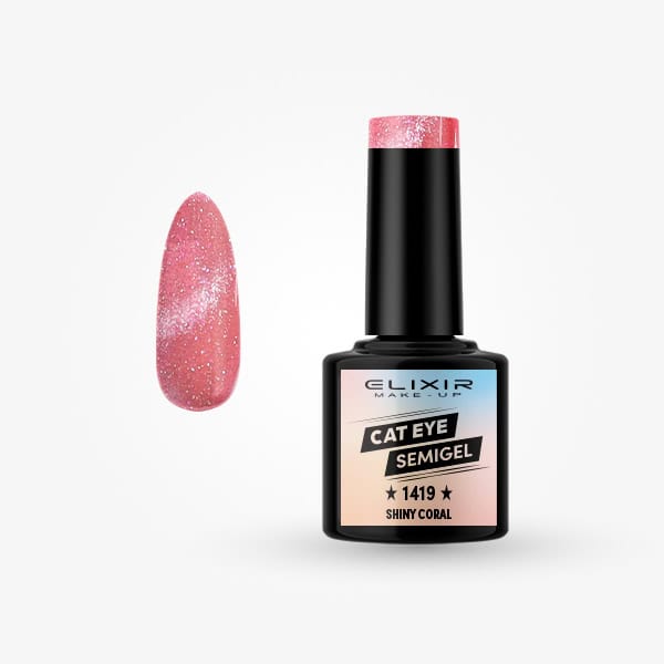 Ημιμόνιμο βερνίκι 8ml - #1419 Shiny coral