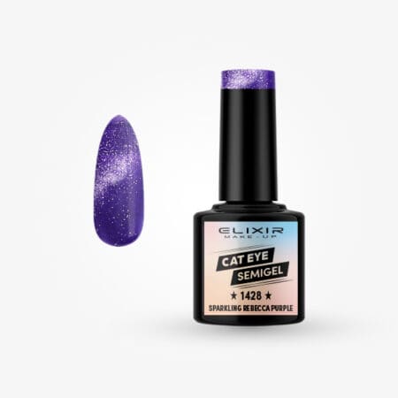 Ημιμόνιμο βερνίκι 8ml - #1428 sparkling rebecca purple