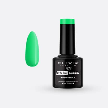Ημιμόνιμο βερνίκι Hyper 8ml – #1474 (Hyper Green)