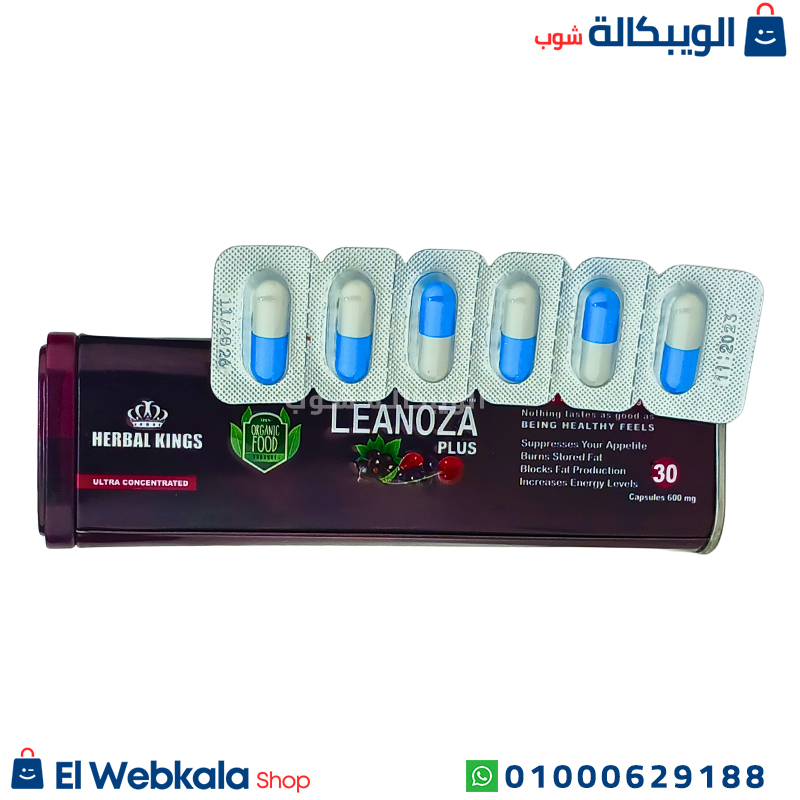 Leanoza Plus Herbal Kings (2) كبسولات لينوزا بلس
