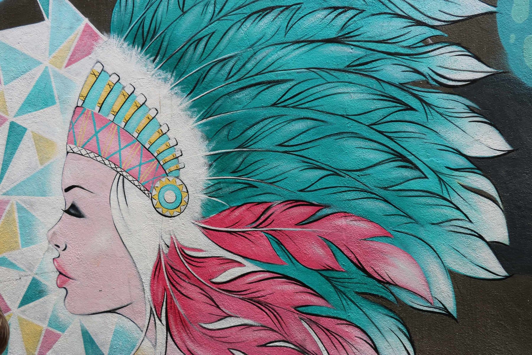 Street Art outside Caffiend in Cairns