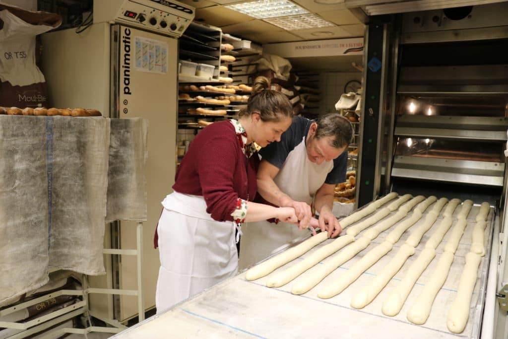 Baguette making in Montmartre