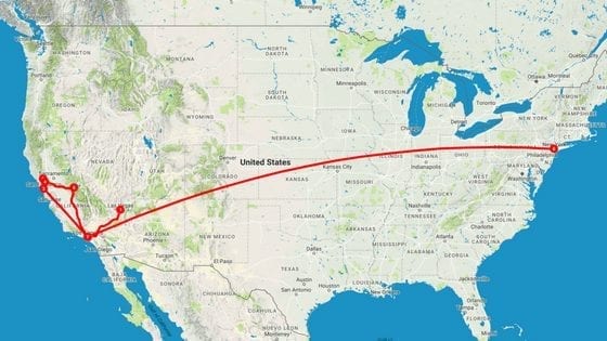 Emma Jane Explores' USA itinerary