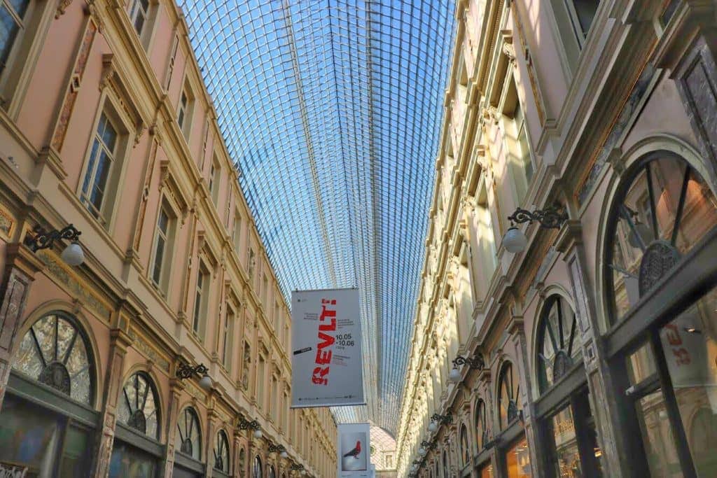 The glass roof of the Galeries Royales Saint-Hubert