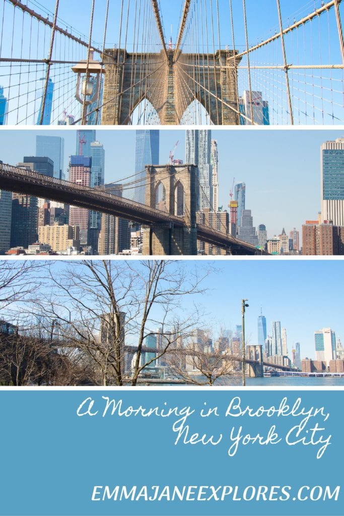 Brooklyn Bridge Walk - Emma Jane Explores. How to spend a morning in Brooklyn - the best photo and pizza spots and the Brooklyn Bridge.