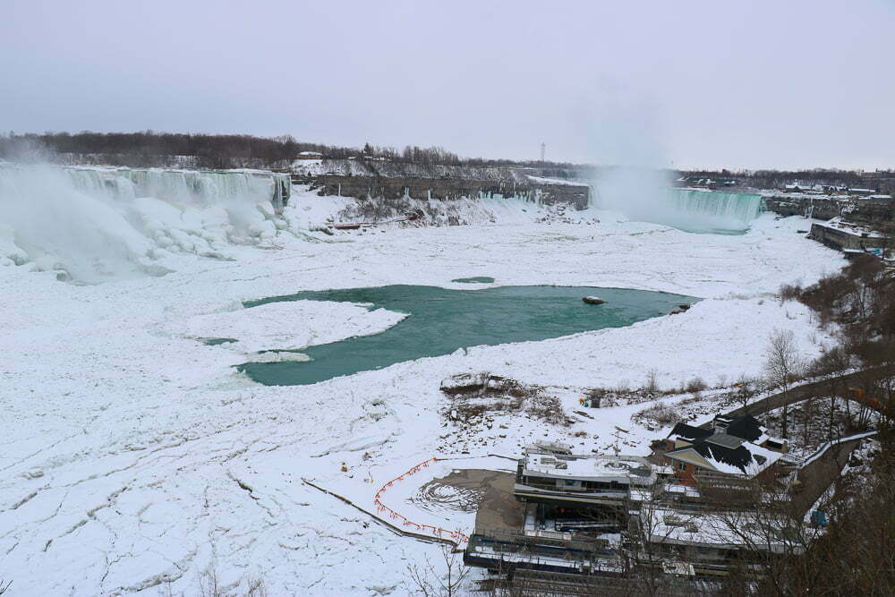 Niagara Falls flows in Winter - Emma Jane Explores