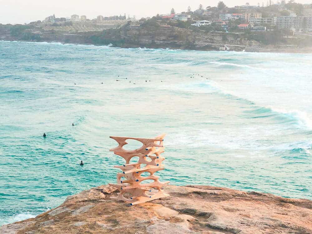 A scultpure at the beach